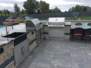 custom outdoor grilling area construction